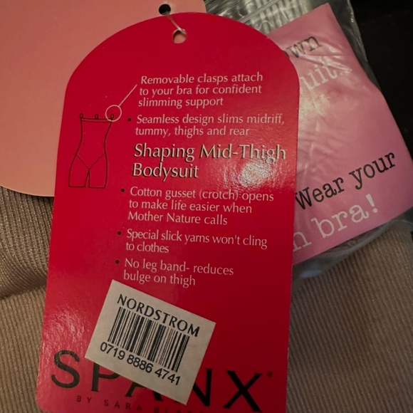 Spanx Shaping Mid-Thigh Bodysuit NWT. Size 2X nude - Picture 3 of 3